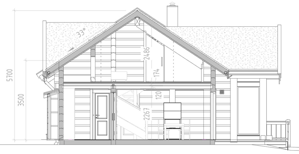 Rąstinis Namas L216 – 155 m²