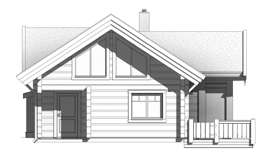 Rąstinis Namas L216 – 155 m²
