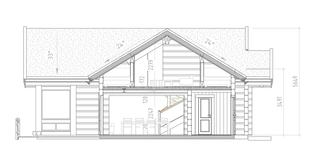 Rąstinis Namas L316 – 180,3 m²