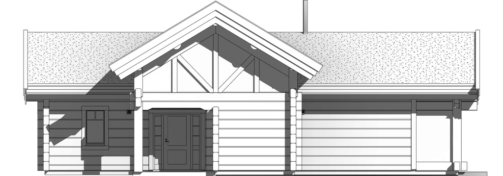 Rąstinis Namas LHM3 – 128,49 m²