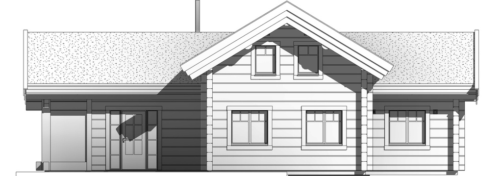 Rąstinis Namas LHM3 – 128,49 m²