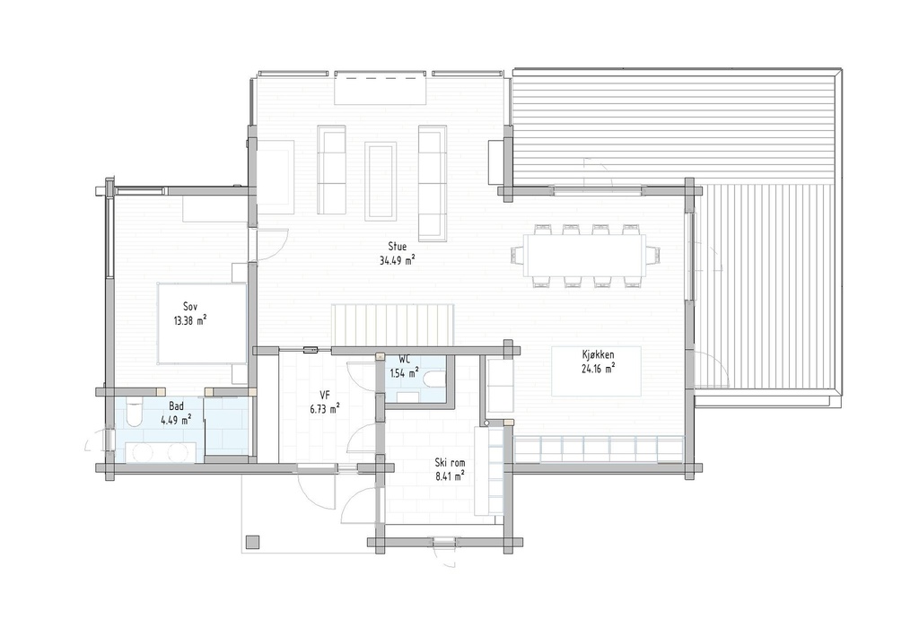 Rąstinis Namas LHM7 – 189 m²