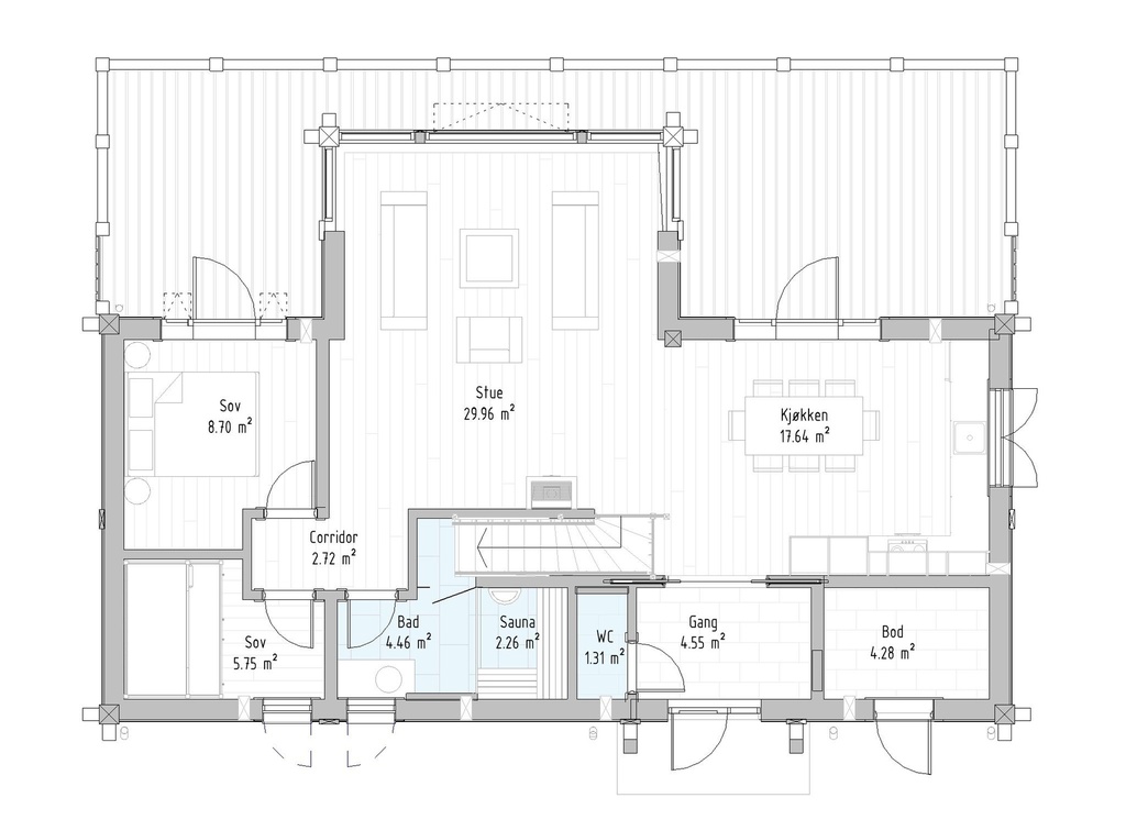 Medinis Namas Stavlaft G3 – 175,11 m²