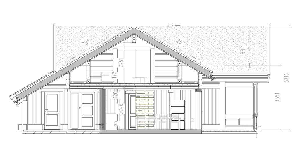 Medinis Namas Stavlaft L416 – 216,8 m²
