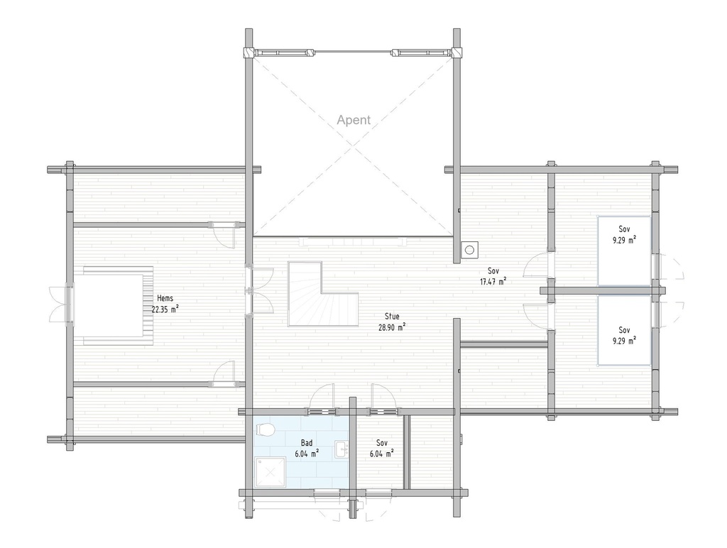 Medinis Namas Stavlaft LHM4 – 216,8 m²