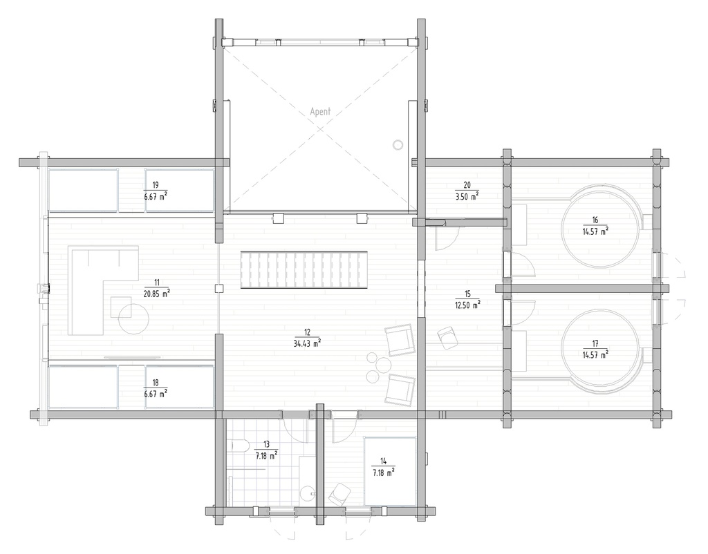 Medinis Namas Stavlaft LHM9 – 246,3 m²