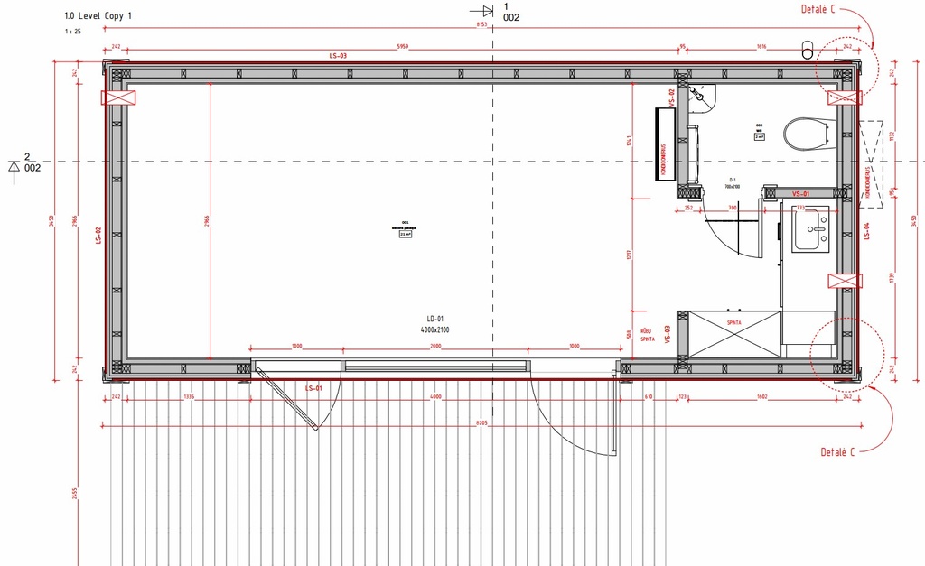 Modulinio ofiso projektas