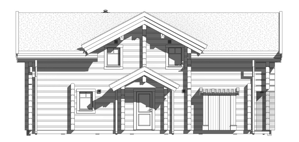 Prabangus Rąstinis Namas – 180 m²