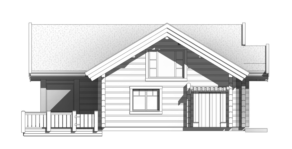 Rąstinio namo L316 projektas